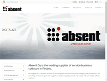 Tablet Screenshot of absent.fi